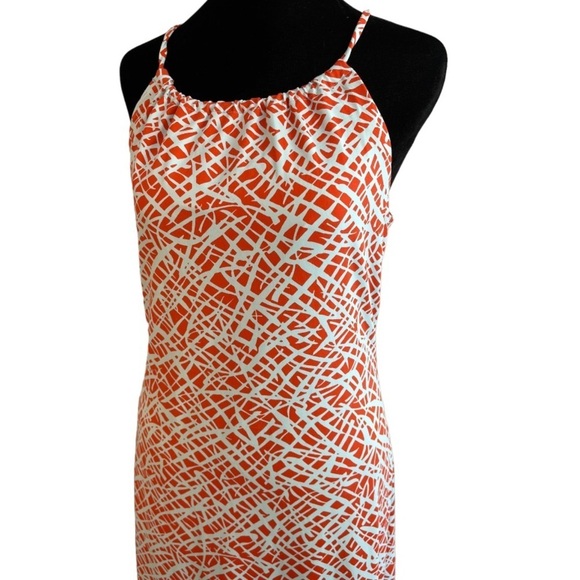 J. Mclaughlin Geometric Halter Midi Dress Women's Size XS - Picture 5 of 7